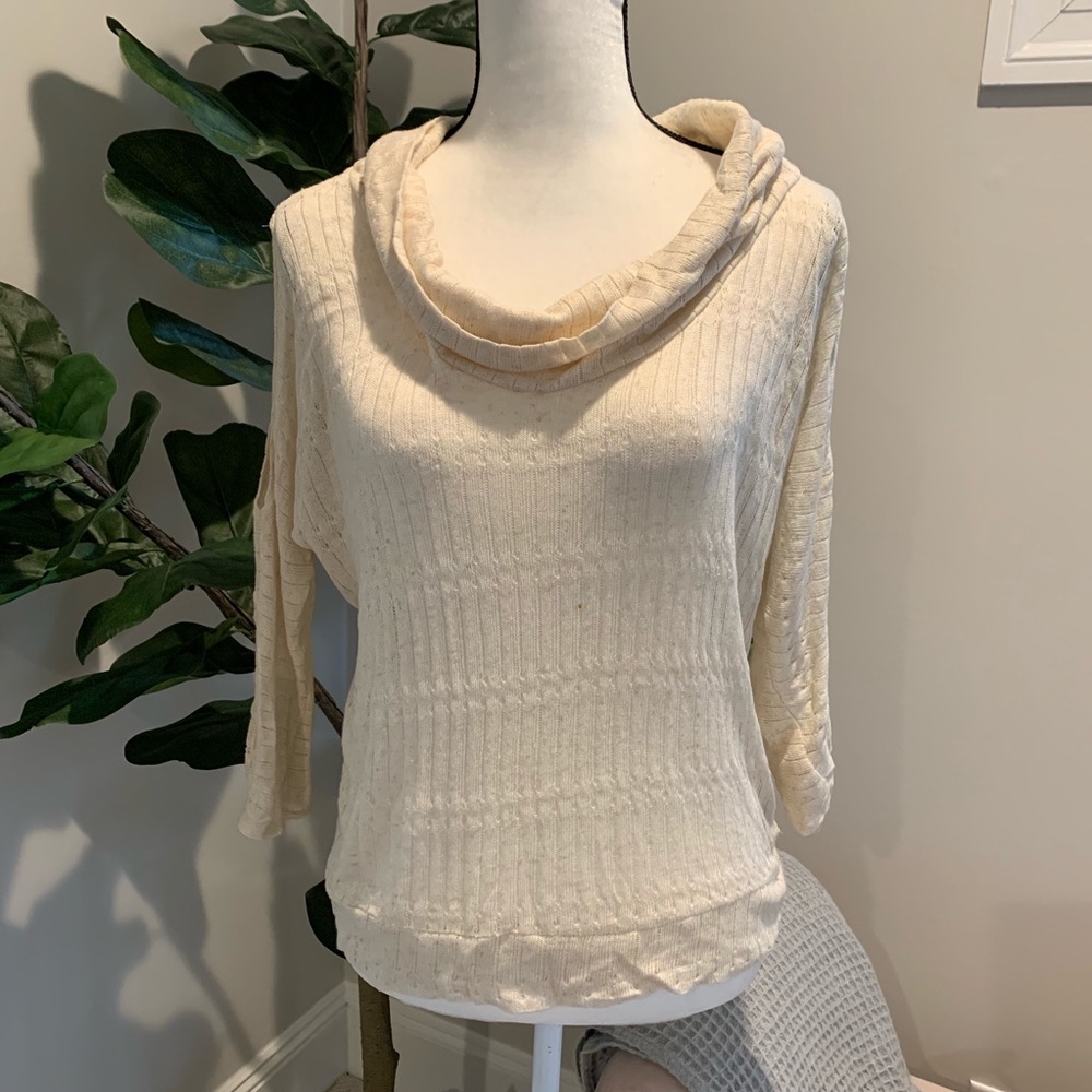 FOREVER 21 Cowl Neck Sweater with cold shoulder